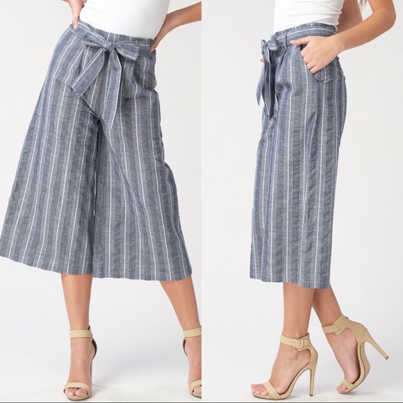 1 LEFT‼️ Linen Culotte Capri - Picture 2 of 4